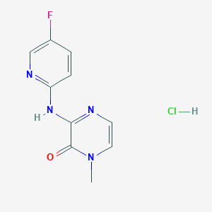 3-[(5-Fluoropyridin-2-yl)amino]-1-methyl-1,2-dihydropyrazin-2-one hydrochloride