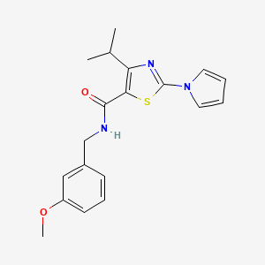 4-isopropyl-N-(3-methoxybenzyl)-2-(1H-pyrrol-1-yl)-1,3-thiazole-5-carboxamide