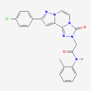 2-[9-(4-chlorophenyl)-3-oxopyrazolo[1,5-a][1,2,4]triazolo[3,4-c]pyrazin-2(3H)-yl]-N-(2-methylphenyl)acetamide