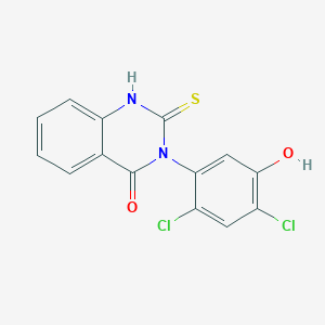 3-(2,4-dichloro-5-hydroxyphenyl)-2-sulfanylidene-1H-quinazolin-4-one
