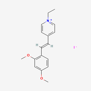 molecular formula C17H20INO2 B2651213 4-(2,4-Dimethoxystyryl)-1-ethylpyridinium iodide CAS No. 1025707-57-6