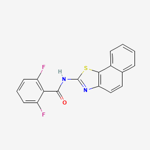 molecular formula C18H10F2N2OS B2651217 2,6-difluoro-N-(naphtho[2,1-d]thiazol-2-yl)benzamide CAS No. 476277-43-7