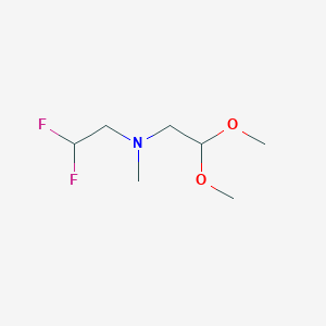 molecular formula C7H15F2NO2 B2651224 (2,2-Difluoroethyl)(2,2-dimethoxyethyl)methylamine CAS No. 1597636-42-4