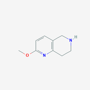 molecular formula C9H13ClN2O B2651228 2-Methoxy-5,6,7,8-tetrahydro-1,6-naphthyridine CAS No. 676994-61-9