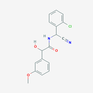 N-[(2-chlorophenyl)(cyano)methyl]-2-hydroxy-2-(3-methoxyphenyl)acetamide