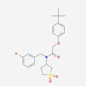 molecular formula C23H28BrNO4S B265125 N-(3-bromobenzyl)-2-(4-tert-butylphenoxy)-N-(1,1-dioxidotetrahydrothiophen-3-yl)acetamide 