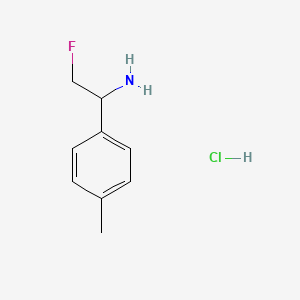 molecular formula C9H13ClFN B2651253 2-Fluoro-1-(4-methylphenyl)ethan-1-amine hydrochloride CAS No. 1955553-80-6