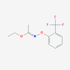 molecular formula C11H12F3NO2 B2651262 Ethyl N-(2-(trifluoromethyl)phenoxy)acetimidate CAS No. 849048-62-0
