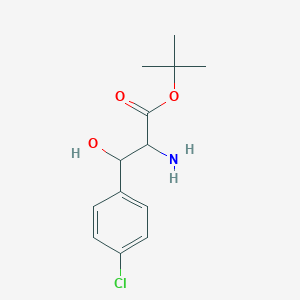 Tert-butyl 2-amino-3-(4-chlorophenyl)-3-hydroxypropanoate