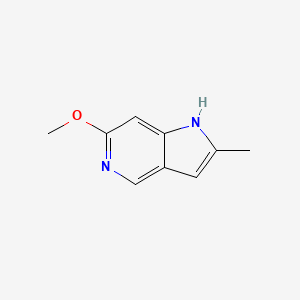 molecular formula C9H10N2O B2651293 6-Methoxy-2-methyl-1H-pyrrolo[3,2-c]pyridine CAS No. 1190315-80-0