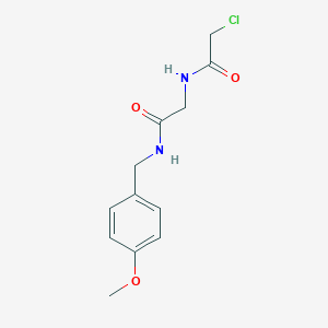 2-[(2-Chloroacetyl)amino]-N-[(4-methoxyphenyl)methyl]acetamide