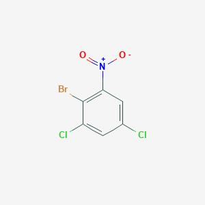 molecular formula C6H2BrCl2NO2 B2651309 2-Bromo-1,5-dichloro-3-nitrobenzene CAS No. 1185916-72-6