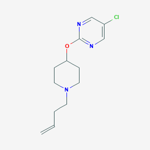 molecular formula C13H18ClN3O B2651315 2-(1-丁-3-烯基哌啶-4-基)氧基-5-氯嘧啶 CAS No. 2415499-96-4
