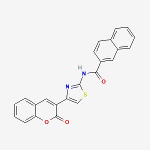 molecular formula C23H14N2O3S B2651321 N-(4-(2-氧代-2H-色满-3-基)噻唑-2-基)-2-萘酰胺 CAS No. 477547-18-5