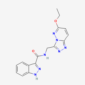 molecular formula C16H15N7O2 B2651327 N-((6-ethoxy-[1,2,4]triazolo[4,3-b]pyridazin-3-yl)methyl)-1H-indazole-3-carboxamide CAS No. 2034276-86-1