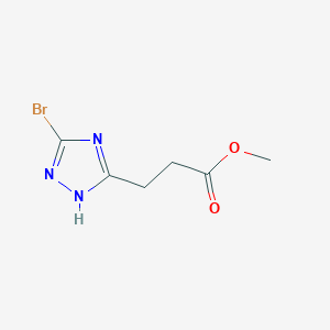 methyl 3-(3-bromo-1H-1,2,4-triazol-5-yl)propanoate