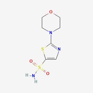 molecular formula C7H11N3O3S2 B2651363 2-(Morpholin-4-yl)-1,3-thiazole-5-sulfonamide CAS No. 1424497-69-7
