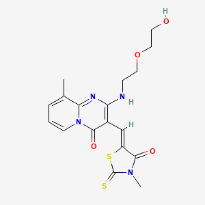 (Z)-5-((2-((2-(2-hydroxyethoxy)ethyl)amino)-9-methyl-4-oxo-4H-pyrido[1,2-a]pyrimidin-3-yl)methylene)-3-methyl-2-thioxothiazolidin-4-one