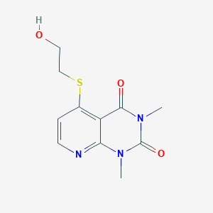 5-((2-hydroxyethyl)thio)-1,3-dimethylpyrido[2,3-d]pyrimidine-2,4(1H,3H)-dione