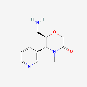 (5R,6R)-6-(Aminomethyl)-4-methyl-5-pyridin-3-ylmorpholin-3-one