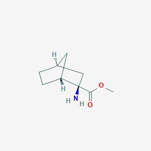 molecular formula C9H15NO2 B2651393 Methyl (1R,2R,4S)-2-aminobicyclo[2.2.1]heptane-2-carboxylate CAS No. 1993286-47-7