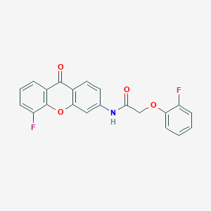 molecular formula C21H13F2NO4 B2651400 N-(5-fluoro-9-oxo-9H-xanthen-3-yl)-2-(2-fluorophenoxy)acetamide CAS No. 886171-74-0