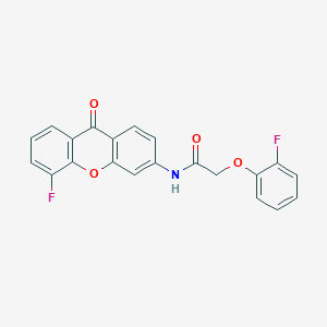 N-(5-fluoro-9-oxo-9H-xanthen-3-yl)-2-(2-fluorophenoxy)acetamide