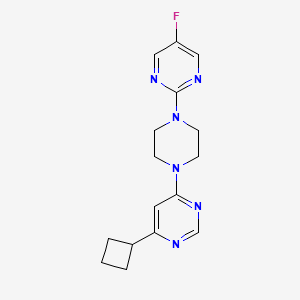 2-[4-(6-Cyclobutylpyrimidin-4-yl)piperazin-1-yl]-5-fluoropyrimidine