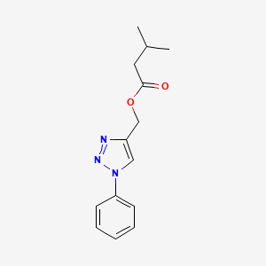(1-phenyl-1H-1,2,3-triazol-4-yl)methyl 3-methylbutanoate