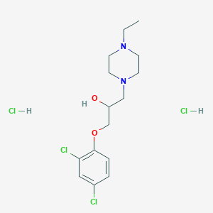 1-(2,4-Dichlorophenoxy)-3-(4-ethylpiperazin-1-yl)propan-2-ol dihydrochloride