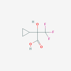 molecular formula C6H7F3O3 B2651453 2-Cyclopropyl-3,3,3-trifluoro-2-hydroxypropanoic acid CAS No. 1893991-91-7