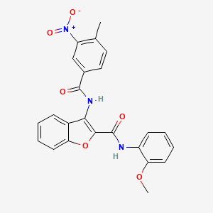 N-(2-methoxyphenyl)-3-(4-methyl-3-nitrobenzamido)benzofuran-2-carboxamide