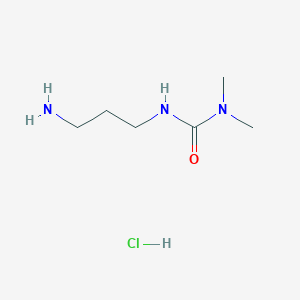 molecular formula C6H16ClN3O B2651474 3-(3-Aminopropyl)-1,1-dimethylurea;hydrochloride CAS No. 2253640-31-0