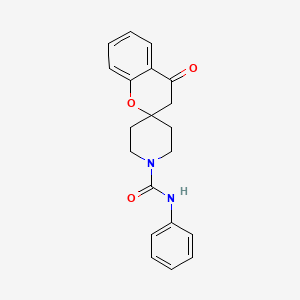 molecular formula C20H20N2O3 B2651496 4-oxo-N-phenylspiro[chroman-2,4'-piperidine]-1'-carboxamide CAS No. 251088-09-2