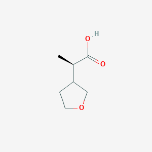 molecular formula C7H12O3 B2651505 (2R)-2-(Oxolan-3-yl)propanoic acid CAS No. 2248216-98-8