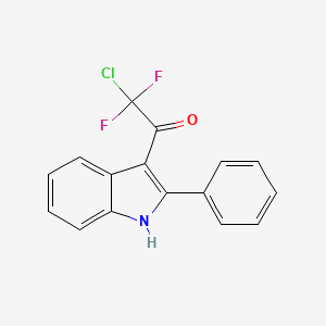 2-chloro-2,2-difluoro-1-(2-phenyl-1H-indol-3-yl)-1-ethanone
