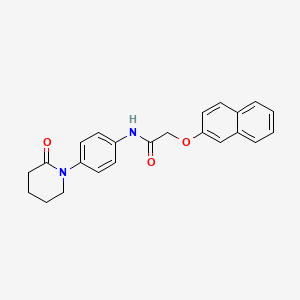 2-naphthalen-2-yloxy-N-[4-(2-oxopiperidin-1-yl)phenyl]acetamide