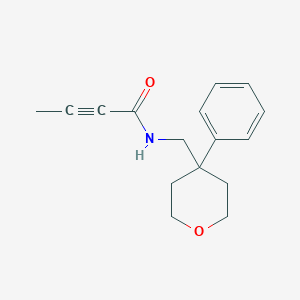 N-[(4-Phenyloxan-4-yl)methyl]but-2-ynamide