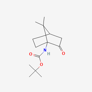 molecular formula C14H23NO3 B2651537 tert-butyl N-{7,7-dimethyl-2-oxobicyclo[2.2.1]heptan-1-yl}carbamate CAS No. 862487-24-9