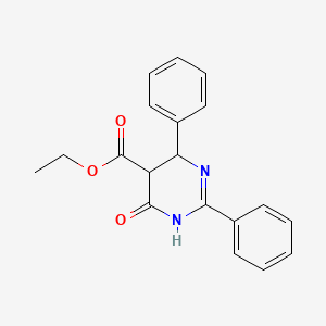 Ethyl 6-hydroxy-2,4-diphenyl-4,5-dihydro-5-pyrimidinecarboxylate