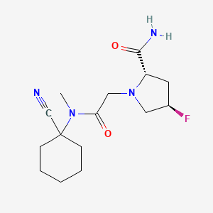 (2S,4R)-1-[2-[(1-Cyanocyclohexyl)-methylamino]-2-oxoethyl]-4-fluoropyrrolidine-2-carboxamide
