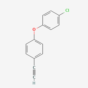 molecular formula C14H9ClO B2651548 1-氯-4-(4-乙炔基苯氧基)苯 CAS No. 2490403-75-1
