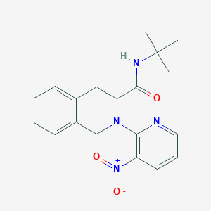 N-(tert-butyl)-2-(3-nitro-2-pyridinyl)-1,2,3,4-tetrahydro-3-isoquinolinecarboxamide