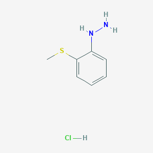 molecular formula C7H11ClN2S B2651557 [2-(Methylsulfanyl)phenyl]hydrazine hydrochloride CAS No. 60481-33-6