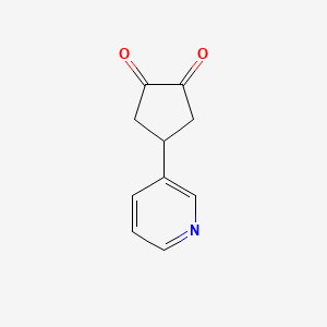 4-Pyridin-3-ylcyclopentane-1,2-dione