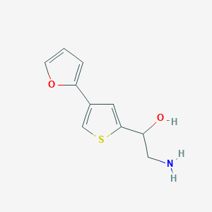 2-Amino-1-[4-(furan-2-yl)thiophen-2-yl]ethan-1-ol