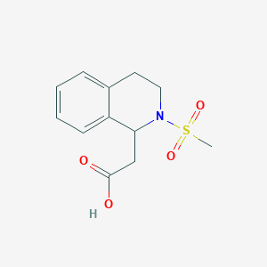 2-(2-Methanesulfonyl-1,2,3,4-tetrahydroisoquinolin-1-yl)acetic acid