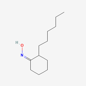 molecular formula C12H23NO B2651588 N-[(1Z)-2-hexylcyclohexylidene]hydroxylamine CAS No. 79071-31-1