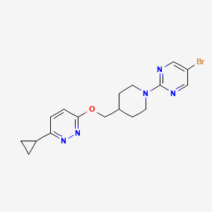 3-[[1-(5-Bromopyrimidin-2-yl)piperidin-4-yl]methoxy]-6-cyclopropylpyridazine