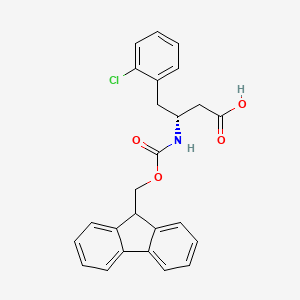(R)-3-((((9H-Fluoren-9-yl)methoxy)carbonyl)amino)-4-(2-chlorophenyl)butanoic acid